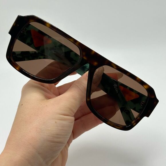 PRADA Sunglasses PR22YS 2AU06B Havana Unisex NEW - Picture 9 of 11